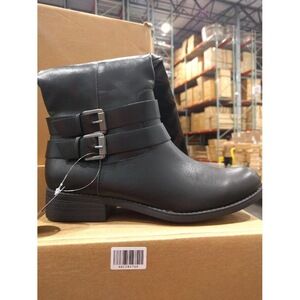 Style & Co. Women's Maliaa Buckled Riding Boots Black Size: 7.5